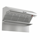 FORNO Savona 48" 1,200 CFM Wall Mount Range Hood with Back Splash and Hybrid Filters, FRHWM5029-48HB