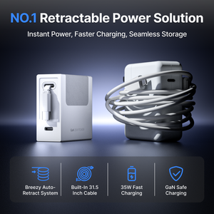 Gitryin Retractable Charger 35W