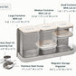 Caraway 14-Piece Glass Airtight Container Set with Magnetic Storage Organizer