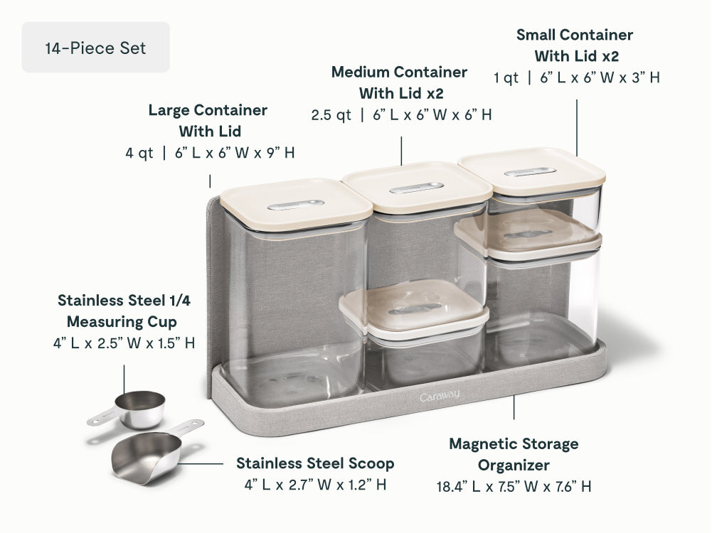Caraway Glass Airtight Container Set