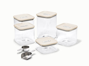 Caraway 14-Piece Glass Airtight Container Set with Magnetic Storage Organizer