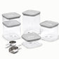 Caraway 14-Piece Glass Airtight Container Set with Magnetic Storage Organizer