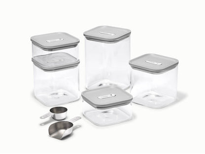 Caraway 14-Piece Glass Airtight Container Set with Magnetic Storage Organizer