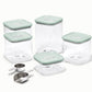 Caraway 14-Piece Glass Airtight Container Set with Magnetic Storage Organizer