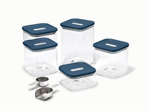 Caraway 14-Piece Glass Airtight Container Set with Magnetic Storage Organizer