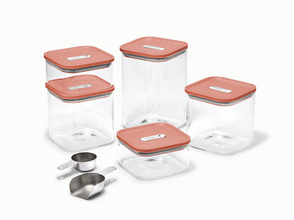 Caraway 14-Piece Glass Airtight Container Set with Magnetic Storage Organizer