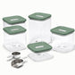 Caraway 14-Piece Glass Airtight Container Set with Magnetic Storage Organizer