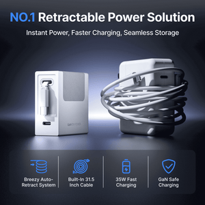 Gitryin Retractable Charger 35W