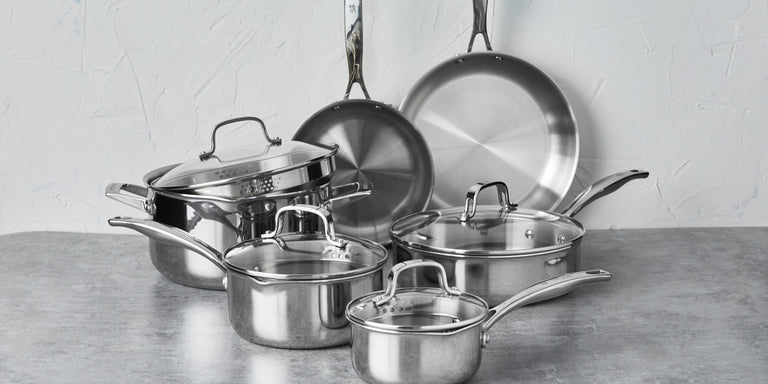Henckels 10pc Stainless Steel Cookware Set, CLAD H3 Series