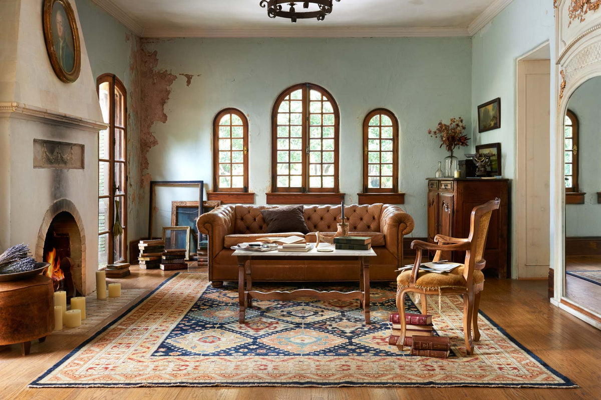 Loloi Heirloom HQ-01 Navy / Multi area rug - image 4