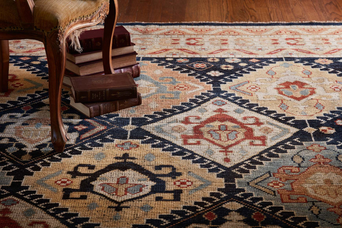 Loloi Heirloom HQ-01 Navy / Multi area rug - image 6