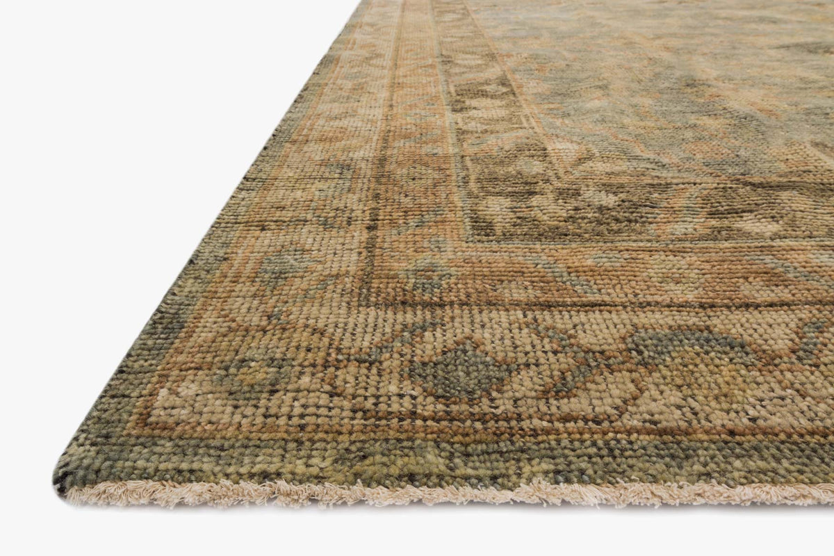 Loloi Heirloom HQ-04 Aqua / Terracotta area rug - image 5