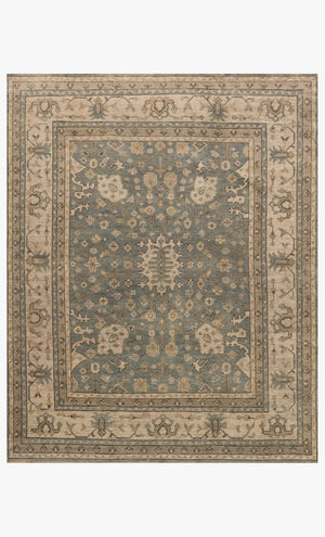 Loloi Heirloom HQ-05 Aqua / Stone area rug - image 1