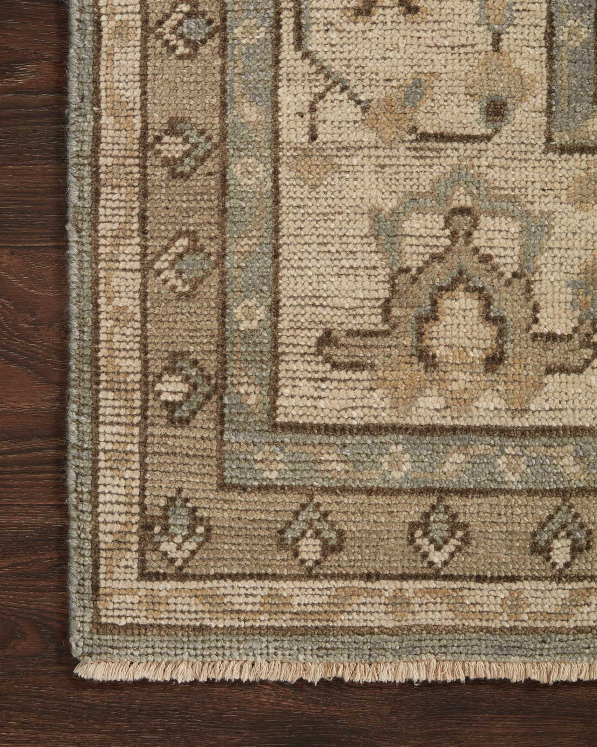 Loloi Heirloom HQ-05 Aqua / Stone area rug - image 3