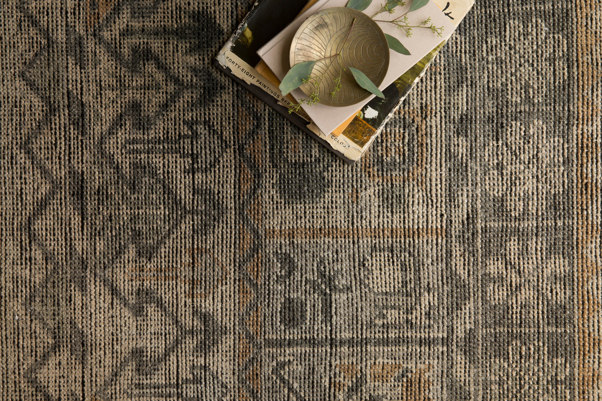 Loloi Heirloom HQ-06 Bone / Charcoal area rug - image 3
