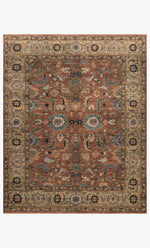 Loloi Heirloom HQ-08 Brick / Sand area rug - image 1