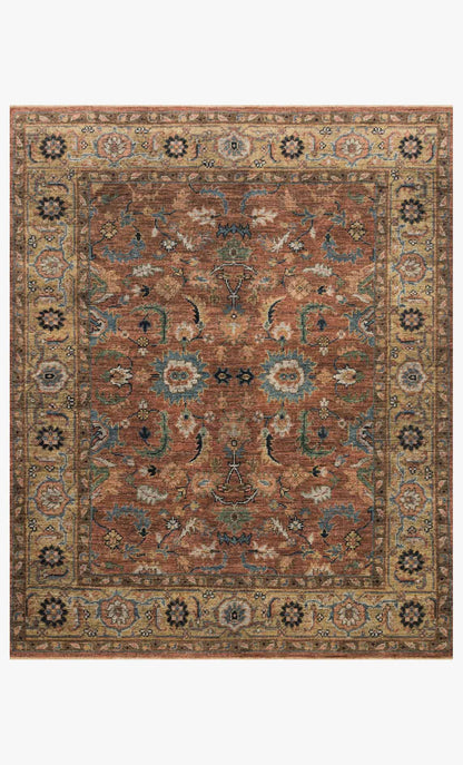 Loloi Heirloom HQ-08 Brick / Sand area rug - image 1