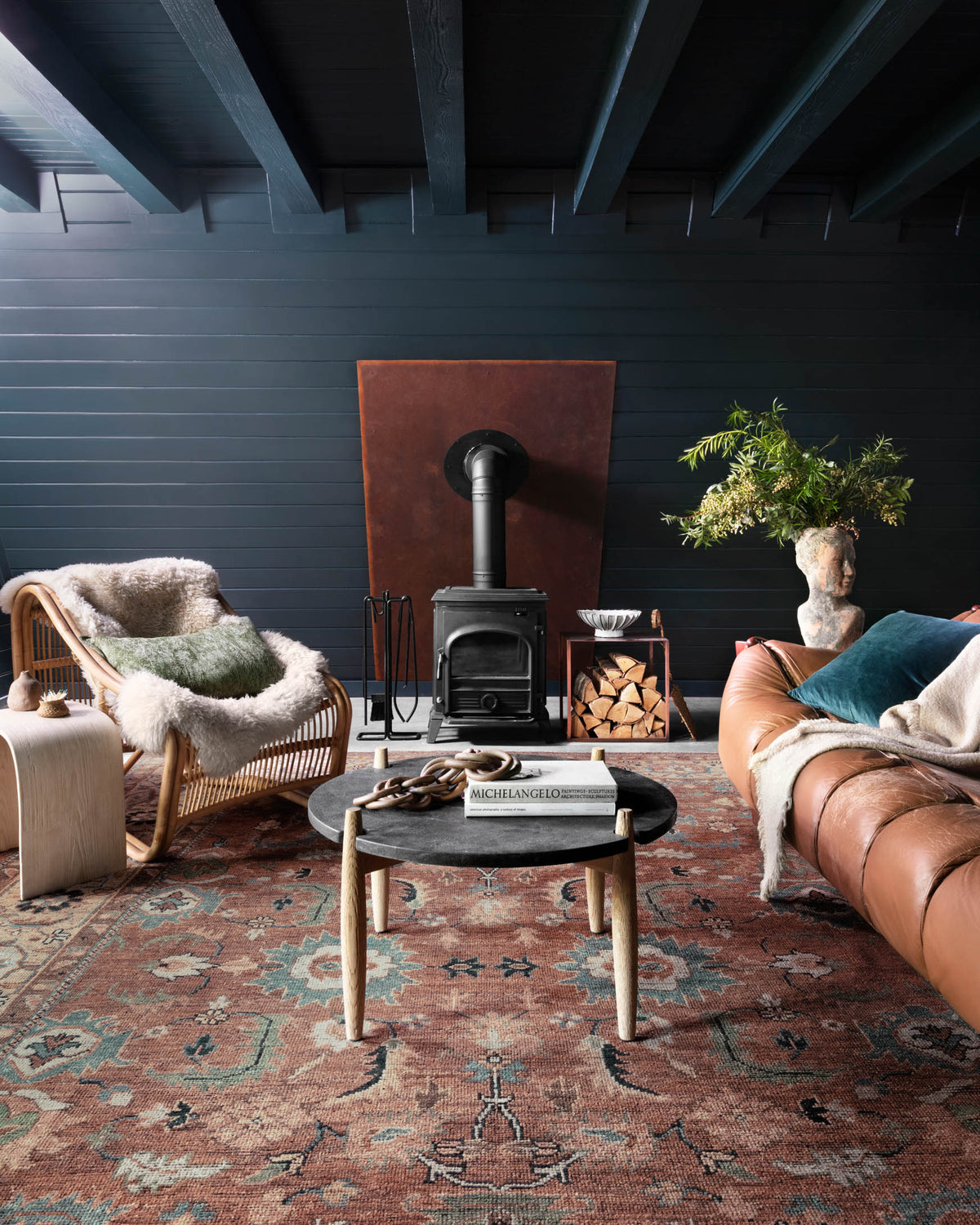 Loloi Heirloom HQ-08 Brick / Sand area rug - image 2