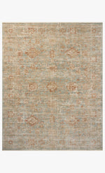 Loloi Heritage HER-06 Aqua / Terracotta area rug - image 1