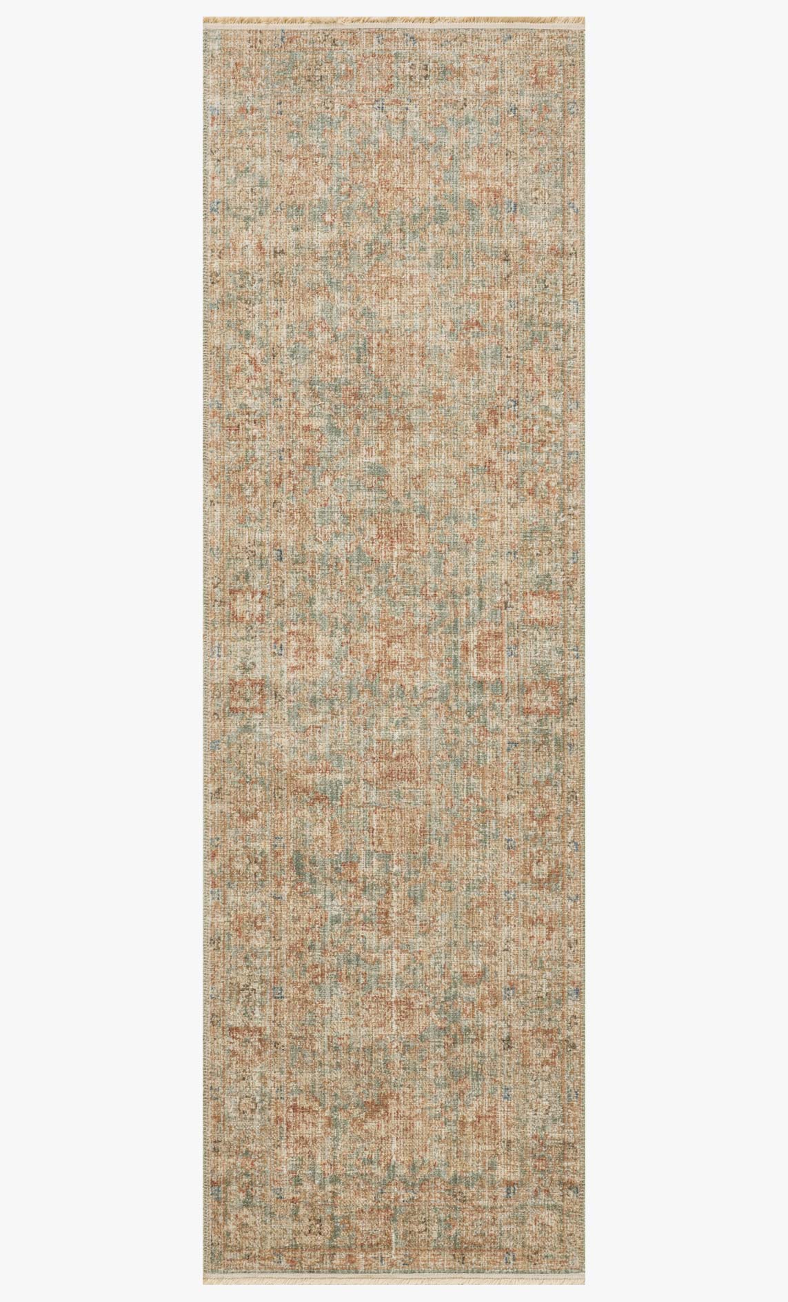 Loloi Heritage HER-06 Aqua / Terracotta area rug - image 5