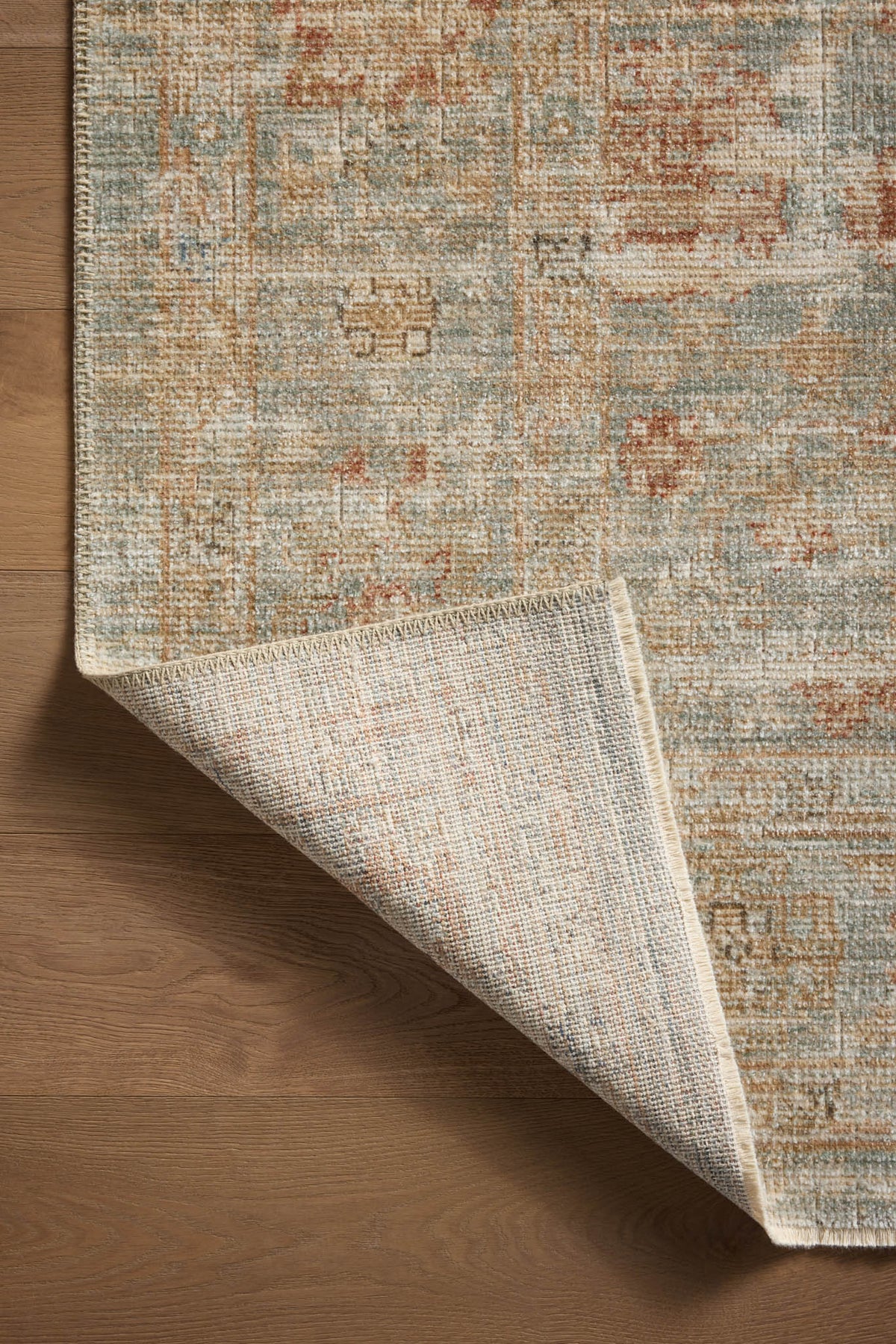 Loloi Heritage HER-06 Aqua / Terracotta area rug - image 8