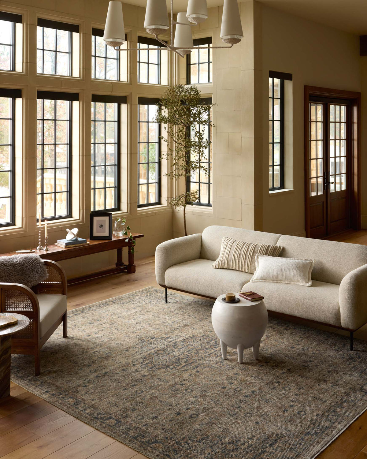 Loloi Heritage HER-08 Sage / Navy area rug - image 2
