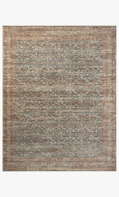 Loloi Heritage HER-12 Blue / Rust area rug - image 1