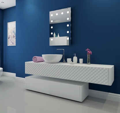 Paris Mirror 24" x 36" Rectangle Hollywood Illuminated Mirror 3000K