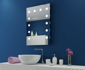 Paris Mirror 24" x 36" Rectangle Hollywood Illuminated Mirror 6000K