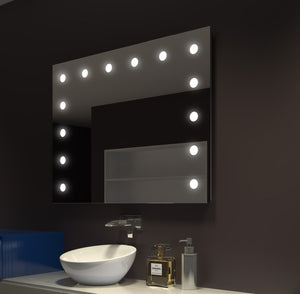 Paris Mirror 48" x 36" Rectangle Hollywood Illuminated Mirror 6000K