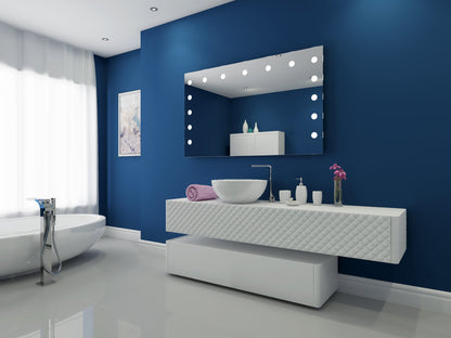 Paris Mirror 60" x 36" Rectangle Hollywood Illuminated Mirror 3000K