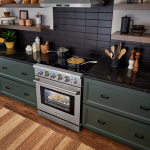 THOR Kitchen Package - 30 inch Electric Range, Range Hood, Microwave, Refrigerator, Dishwasher, Wine Cooler, AP-HRE3001-8