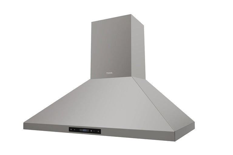 Thor Contemporary Package - 36" Electric Range, Range Hood, Refrigerator, Microwave and Wine Cooler, Thor-AP-ARE36-C118