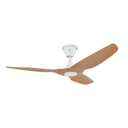 Big Ass Fans Haiku Coastal 52" Marine-Grade Outdoor Ceiling Fan - Caramel Airfoils / White Motor, No Light - Includes 5" Downrod