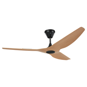 Big Ass Fans Haiku Coastal 60" Marine-Grade Outdoor Ceiling Fan - Caramel Airfoils / Black Motor, No Light - Includes 10" Downrod