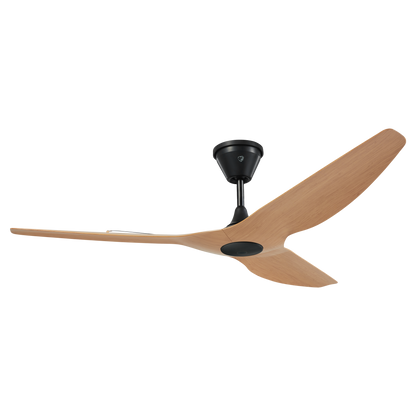 Big Ass Fans Haiku Coastal 60" Marine-Grade Outdoor Ceiling Fan - Caramel Airfoils / Black Motor, No Light - Includes 10" Downrod