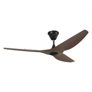 Big Ass Fans Haiku Coastal 60" Marine-Grade Outdoor Ceiling Fan - Cocoa Airfoils / Black Motor, No Light - Includes 10" Downrod