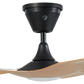 Big Ass Fans Haiku Coastal 60" Marine-Grade Outdoor Ceiling Fan - Caramel Airfoils / Black Motor, with Integrated LED - Includes 10" Downrod