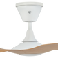 Big Ass Fans Haiku Coastal 52" Marine-Grade Outdoor Ceiling Fan - Caramel Airfoils / White Motor, No Light - Includes 5" Downrod