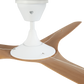 Big Ass Fans Haiku Coastal 60" Marine-Grade Outdoor Ceiling Fan - Caramel Airfoils / White Motor, with Integrated LED - Includes 10" Downrod