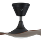 Big Ass Fans Haiku Coastal 60" Marine-Grade Outdoor Ceiling Fan - Cocoa Airfoils / Black Motor, with Integrated LED - Includes 10" Downrod