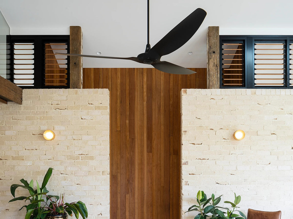 Big Ass Fans Haiku ceiling fan installed in a home