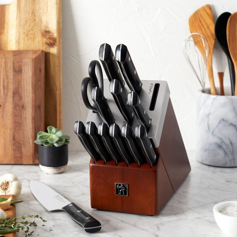 Henckels 14pc Knife Set in Self-Sharpening Block, Dynamic Series ...