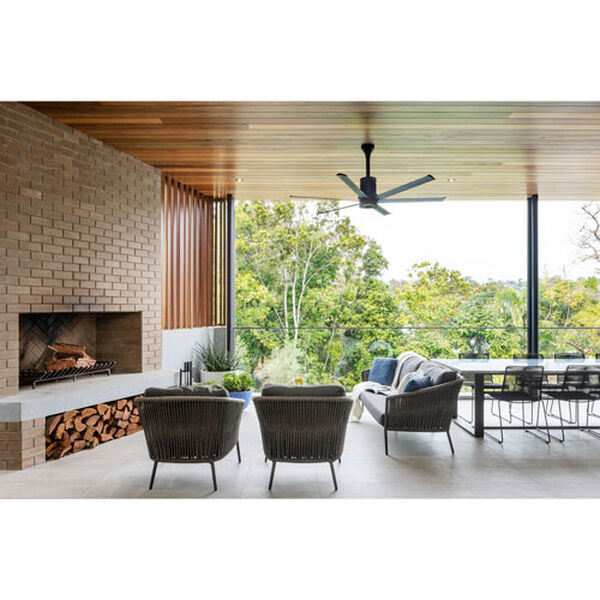 Big Ass Fans i6 60" Ceiling Fan in Black with 60" Downrod Accessory, Indoors