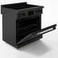 Induction Hardware Luxury Series 30-Inch 5.1 Cu. Ft. Induction Range, Self-Cleaning, Black Stainless Steel, S-IR30-BS
