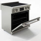 Induction Hardware Luxury Series Vega Edition 30-Inch 5.1 Cu. Ft. Induction Range, Self-Cleaning, Stainless Steel with Gold Accents, S-IR30-SS-VEGA