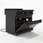 Induction Hardware Luxury Series Orion Edition 36-Inch 5.4 Cu. Ft. Induction Range, Self-Cleaning, Black Stainless Steel with Gold Accents, S-IR36-BS-ORION