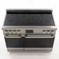 Induction Hardware Luxury Series 48-Inch 7.7 Cu. Ft. Double Oven Induction Range, Self-Cleaning, Stainless Steel, S-IR48-SS