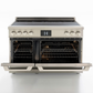 Induction Hardware Luxury Series 48-Inch 7.7 Cu. Ft. Double Oven Induction Range, Self-Cleaning, Stainless Steel, S-IR48-SS