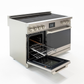 Induction Hardware Luxury Series 48-Inch 7.7 Cu. Ft. Double Oven Induction Range, Self-Cleaning, Stainless Steel, S-IR48-SS